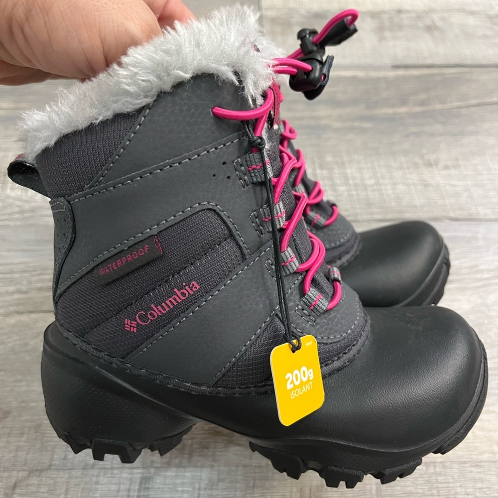 Columbia Waterproof Thinsilated Winter Boots, Toddler Girl Size 12 - Picture 3 of 8